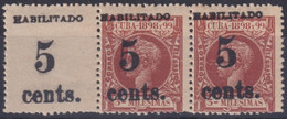 1899-494 CUBA 1899 5c S. 3c US OCCUPATION 2th ISSUE FINE NUMBER PHILATELIC FORGERY. - Neufs