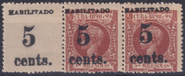 1899-494 CUBA 1899 5c S. 3c US OCCUPATION 2th ISSUE FINE NUMBER PHILATELIC FORGERY. - Nuevos