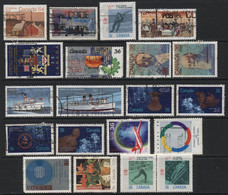 Canada (15) 1983 - 1987. 20 Different Stamps. Used & Unused. - Verzamelingen