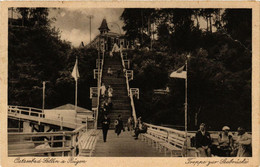 CPA AK Insel RÜGEN SELLIN Ostseebad Treppe Zut Seebrücke GERMANY (670050) - Sellin