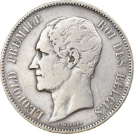 Monnaie, Belgique, Leopold I, 5 Francs, 5 Frank, 1850, TB+, Argent, KM:17 - 5 Frank