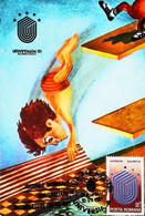 ► Diving - Plongeon - Jeux Mondiaux Universitaires - Carte Maximum Card  (Buscareti 1981) - Kunst- Und Turmspringen