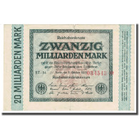 Billet, Allemagne, 20 Milliarden Mark, 1923, 1923-10-01, 20 Milliarden On Left - 20 Mrd. Mark