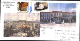 Mailed Cover With Stamps Tourism, Fauna Fish 2012  From Greece - Lettres & Documents