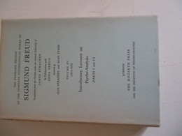 The Standard Edition Of The Complète Psychological Works Of SIGMUND FREUD Volume XV (1915-1916) - Psychology