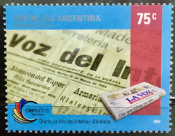 ARGENTINA 2004 MNH STAMP ON Centenary Of The Newspaper La Voz Del Interior - Nuovi