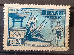 C 282 Brazil Stamp Fluminense Football Club Soccer 1952 Circulated 4 - Sonstige & Ohne Zuordnung