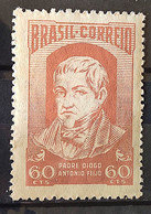C 288 Brazil Stamp Father Diogo Antonio Feijo Religion 1952 - Otros & Sin Clasificación
