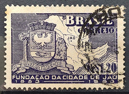 C 304 Brazil Stamp Centenary Jau Coat Of Arms Map 1953 Circulated 2 - Otros & Sin Clasificación