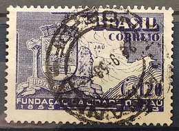 C 304 Brazil Stamp Centenary Jau Coat Of Arms Map 1953 Circulated 7 - Otros & Sin Clasificación