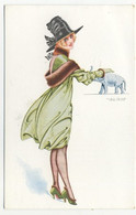 ILLUSTRATEUR - Maurice PEPIN - Femme élégante Fourrure, éléphant/ PORTE BONHEUR Série 23 -111 Editions DELTA - Pepin