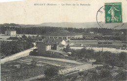 CPA FRANCE 69 "Grigny, Le Pont De La Rotonde". - Grigny