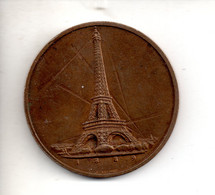 REF M5  : Monnaie COIN JETON Médaille Souvenir D'une Visite Au Stand De La Monnaie Foire Paris 1957 A BRETON Tour Eiffel - Otros & Sin Clasificación