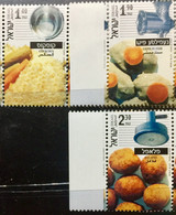 ISRAEL 2000 MNH STAMP ON STAMP OF FOOD PICTURES SET OF 3 - Autres & Non Classés