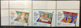 ISRAEL 2014 MNH STAMP ON FESTIVAL 2014 SIMCHAT TORAH FLAG SET OF 3 - Andere & Zonder Classificatie