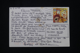 MAYOTTE - Affranchissement De Pamandzi Sur Carte Postale En 1999 Pour Nice - L 95940 - Storia Postale