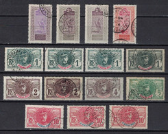 (AOF) Haut-Sénégal Et Niger 1906 - 1916, Lot Of 15 Stamps, Louis Faidherbe - Tuareg (o), Used - Oblitérés