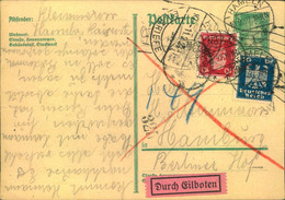 1927, Eilbotenkarte Von HAMELN Nach Hamburg, Dort Rollstempel - Sonstige & Ohne Zuordnung