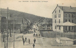 CPA FRANCE 90 " Valdoie, La Rue De La Gare, Le Kiosque". - Valdoie