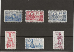 INDES - TIMBRES N+ 115 A 117 + N°123 A 125 NEUF CHARNIERE - ANNEE 1938-41 - COTE : 18,10 € - Neufs