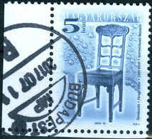 UNGHERIA, HUNGARY, MOBILI ANTICHI, 2000, 5 Ft., FRANCOBOLLO USATO Mi:HU 4629, Scott: HU 3714 - Used Stamps
