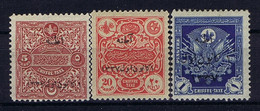 Turkey Mi 764I - 766II Isf 1051 + 1055 + 1057 1917 MH/*, Mit Falz, Avec Charnière 1 Item Signed/ Signé/signiert/ Approva - Nuovi