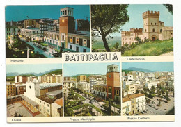 A5189 Battipaglia (Salerno) - Chiesa - Piazza Municipio - Piazza Conforti - Castelluccio - Panorama / Viaggiata 1970 - Battipaglia