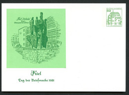 Bund PP104 C2/013 DENKMAL FÜNF ERDTEILE Kiel 1981 - Postales Privados - Nuevos