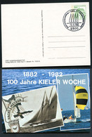 Bund PP104 C2/015 SEGELREGATTA Kieler Woche Sost. Kiel 1982 - Privé Postkaarten - Gebruikt