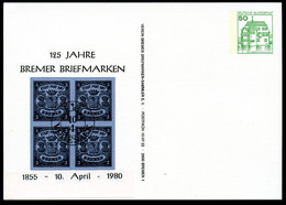 Bund PP104 D2/005 125 J. BRIEFMARKEN BREMEN 1980 - Privatpostkarten - Ungebraucht