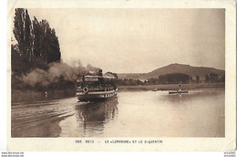 Metz Campagne. Le Bateau La Lorraine Et Le Saint Quentin. - Metz Campagne