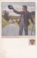 A4079-  Scwaebisch Gmund 1917, Deutsche Reich Stamp On The Back Used Postcard - Schwaebisch Gmünd