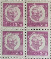 A 60 Brazil Stamp Centenary Jose Da Silva Paranhos Barao Do Rio Branco Diplomacy 1945 Block Of 4 - Other & Unclassified