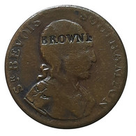 [NC] SOUTHAMTON - HALF PENNY TOKEN - 1796 - CONTROMARCA "BROWNE" - Monetari/ Di Necessità