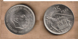 ESPAÑA   25 Pesetas -  1957 * 70  Copper-nickel  • 8.5 G • ⌀ 26.5 Mm KM# 7 - 25 Pesetas