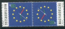 HUNGARY 2003 EU Entry II Tete-beche Pair MNH / **  Michel 4814 Kd - Unused Stamps