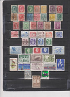 47 TIMBRES CANADA OBLITERES DE 1870 à 1978     Cote : 20,40 € - Andere & Zonder Classificatie