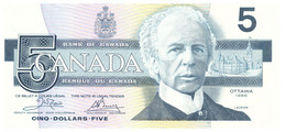 5 Dollars Canada 1986 - Canada