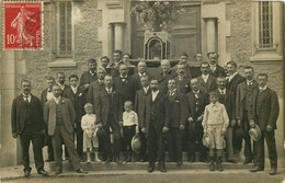 94  ABLON  ( Carte Photo ) L'Eglise Sortie De Messe - Ablon Sur Seine