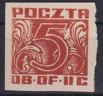 POLAND 1944 Woldenberg Fi 36b Mint No Gum - Prisoner Camps