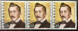 LUXEMBOURG 2001 MNH STAMP ON ERROR  MICHEL RODAGE BACK SIDE PRINT ERROR - Abarten & Kuriositäten