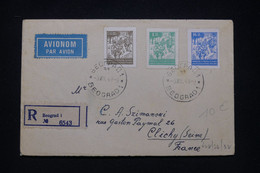 YOUGOSLAVIE - Enveloppe De Belgrade En Recommandé Pour La France En 1949, Affranchissement Partisans - L 96544 - Covers & Documents