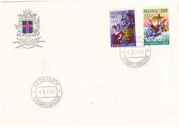 Iceland Island 1981 Europa: Folklore.,  Mi 565-566 FDC - Briefe U. Dokumente