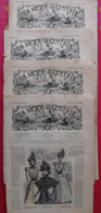 4 Revues La Mode Illustrée, Journal De La Famille.  N° 23,25,26,27 De 1898. Couverture En Couleur. Jolies Gravures - Mode