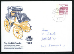 Bund PP106 C1/014-I POSTWAGEN REICHSPOST 1871 Tag Der Briefmarke Gebraucht 1987 - Cartes Postales Privées - Oblitérées