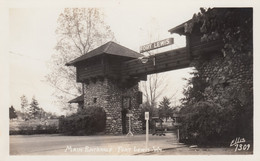 Tacoma Washington, Fort Lewis Main Entrance Gate, C1940s Vintage Ellis #7309 Real Photo Postcard - Tacoma