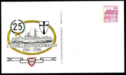 Bund PP106 C2/025 25 J. 7. SCHNELLBOOTGESCHWADER Kiel 1986 - Private Postcards - Mint