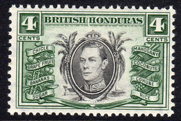 British Honduras 1938-47 4c Local Products, Lightly Hinged Mint, SG 153 (WI2) - British Honduras (...-1970)