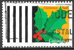 Canada 1995. Scott #1588 (U) Christmas, Holly - Single Stamps