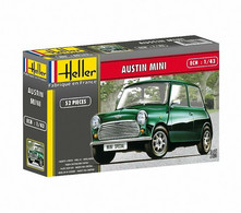 Heller - AUSTIN MINI Maquette Kit Plastique Réf. 80153 NBO 1/43 - Auto's